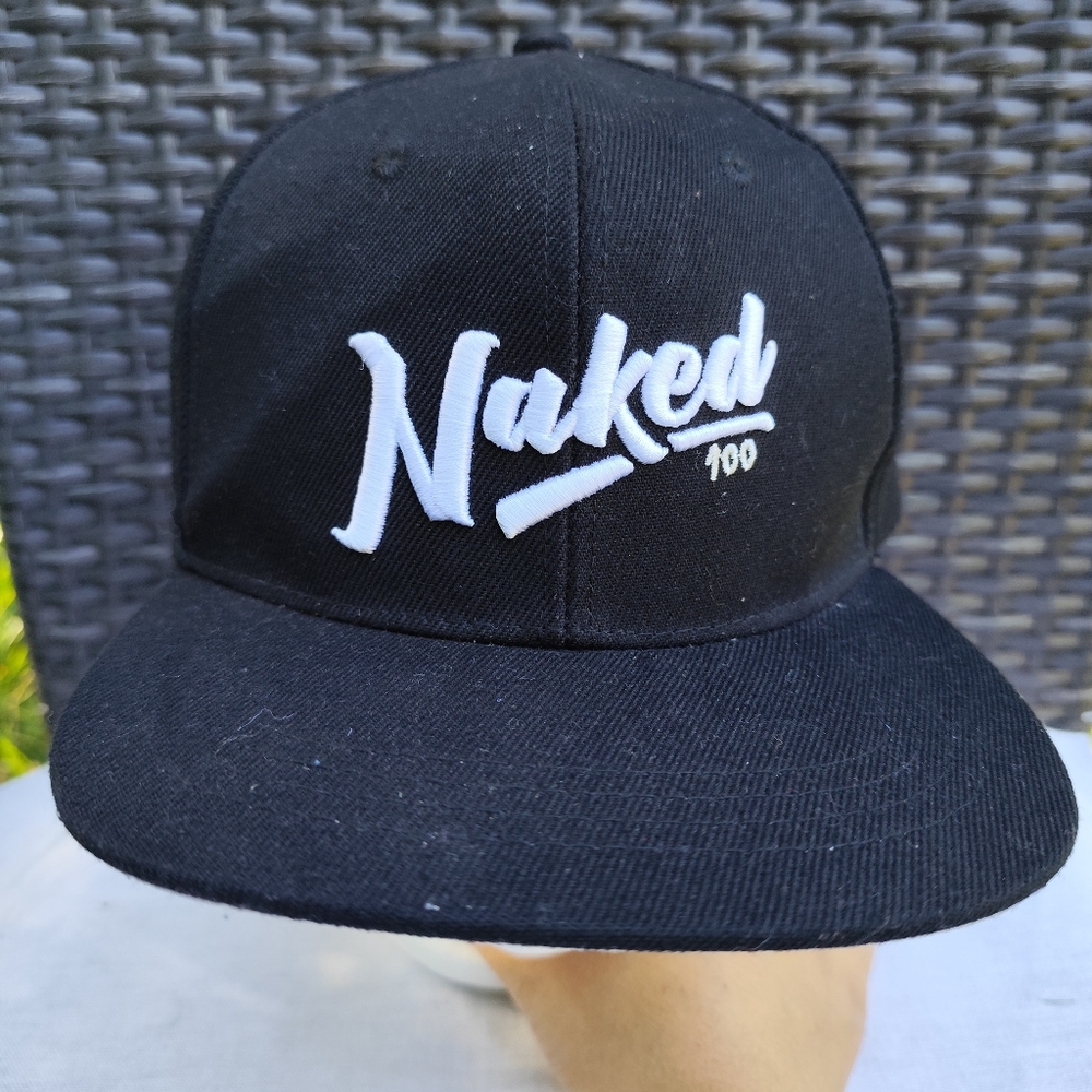 4/$50⭐️Naked100 Logo Baseball Hat Cap Adult Snapback Adjustable Black